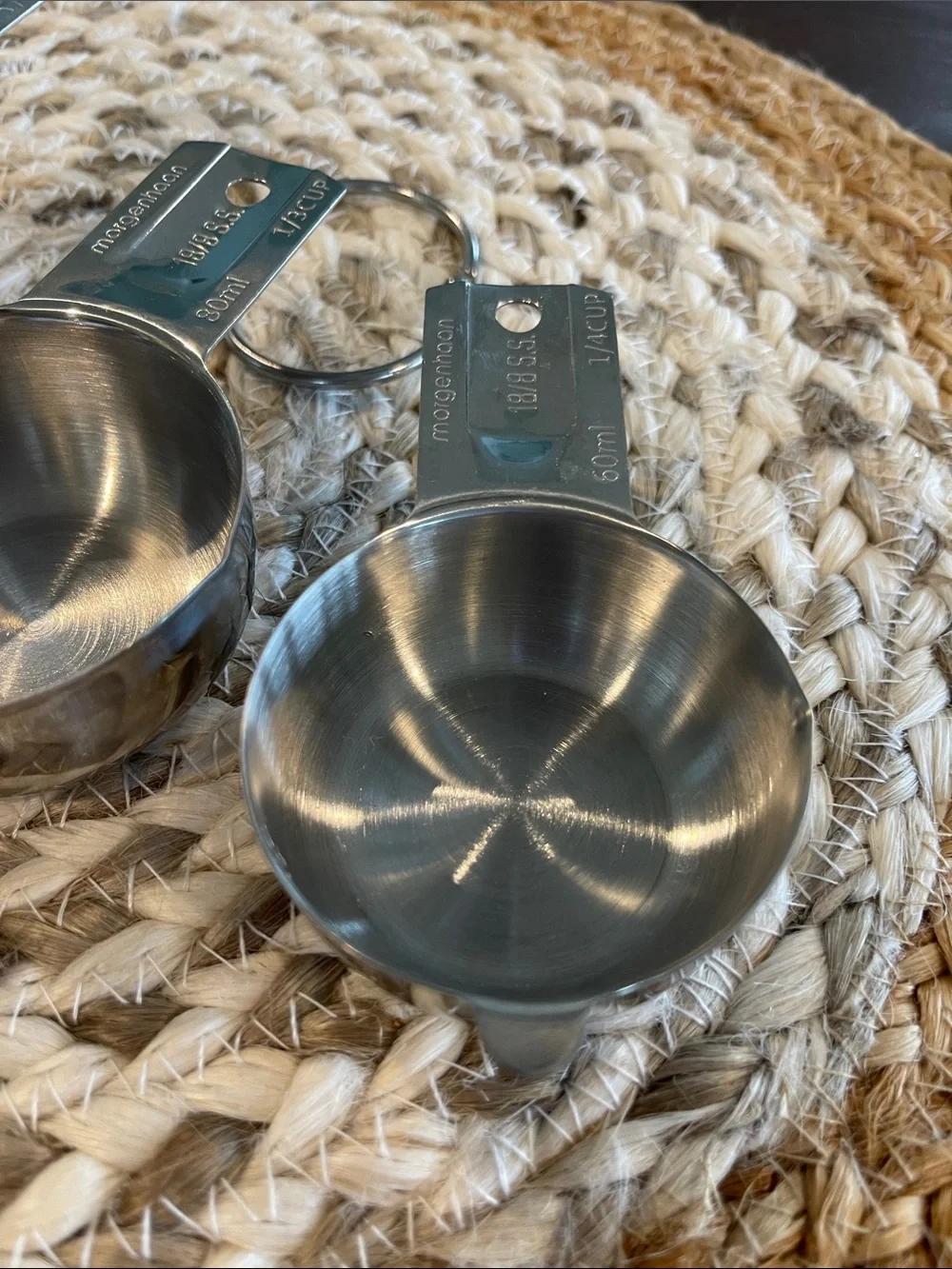 Morgenhaan Stainless Steel Set of Measuring Cups-4 Pieces